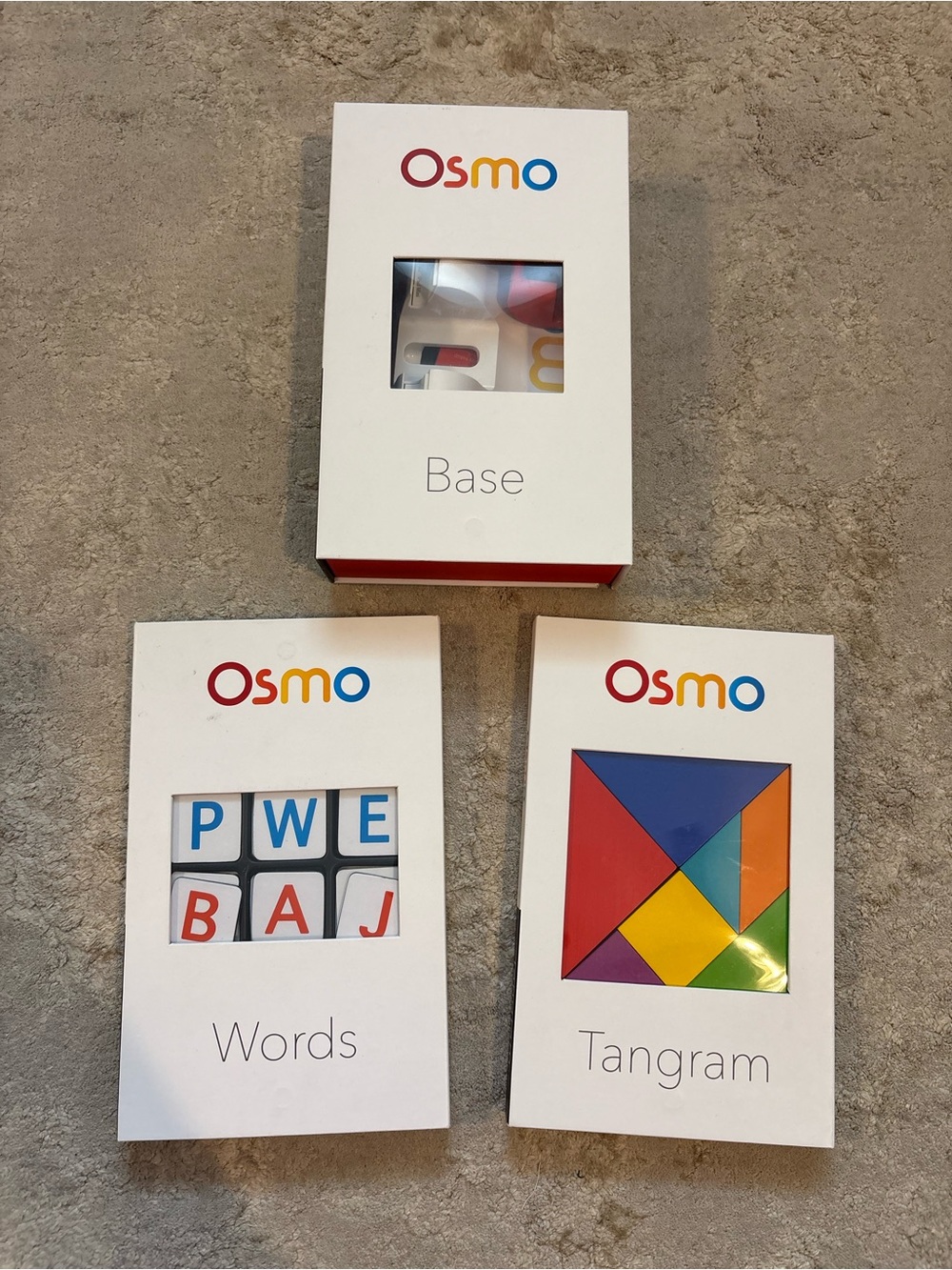 Osmo iPad Interactive Learning Set - Base, Words & Tangram Kits